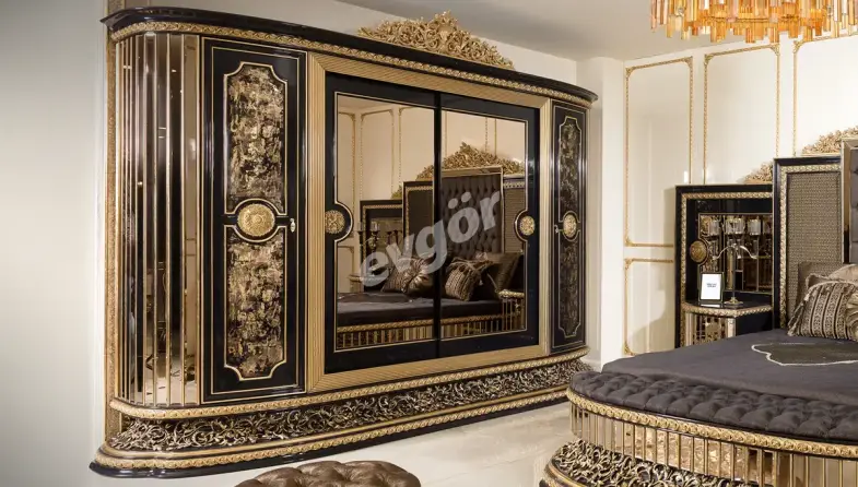 Mahaçkale Siyah Klasik Gardırop - 1