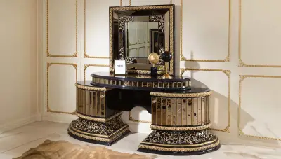 Mahaçkale Siyah Klasik Şifonyer - 1