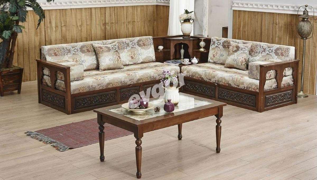 Malesa Wooden Oriental Corner Set - 1