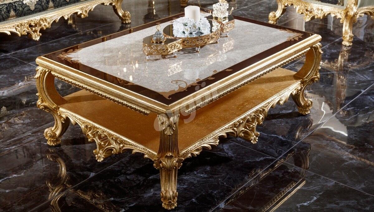 Monesa Gold Leaf Sofa Set - 4