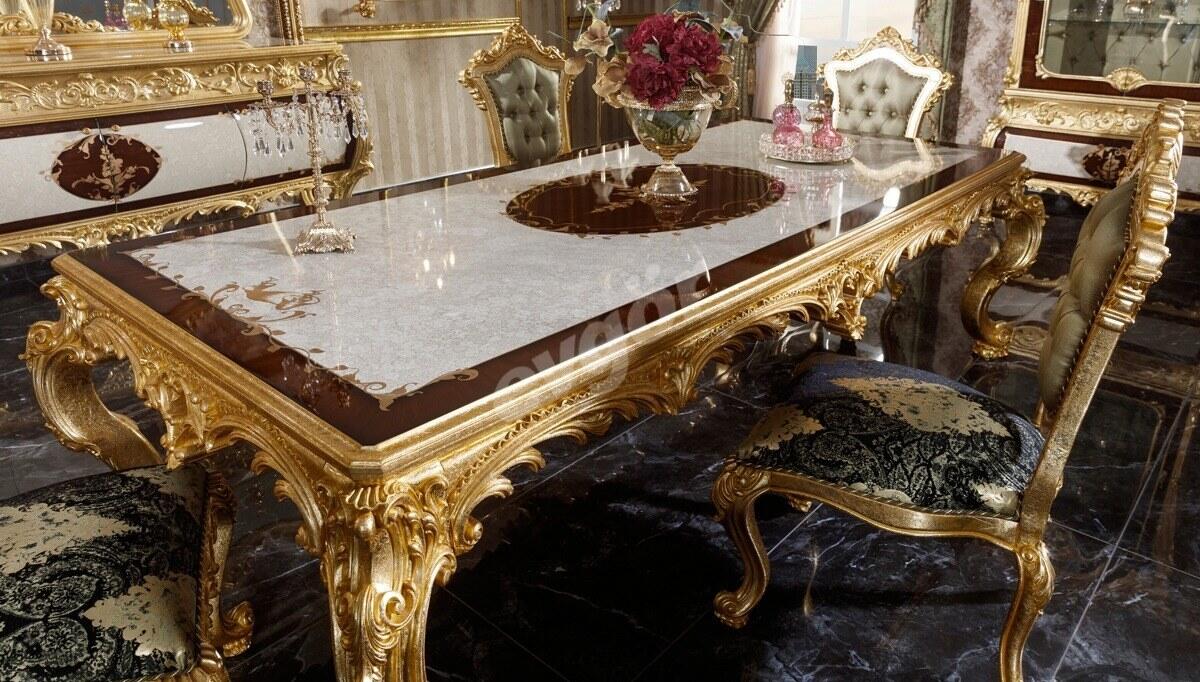 Monesa Gold Leaf Dining Room - 6