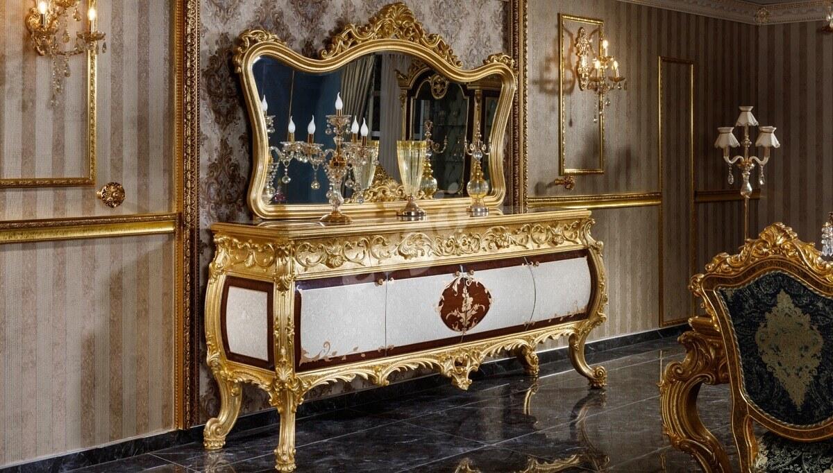 Monesa Gold Leaf Dining Room - 4