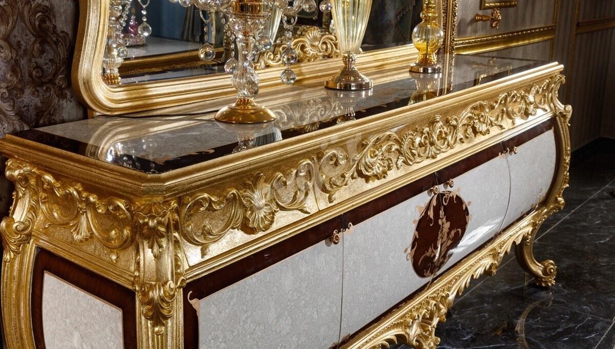 Monesa Gold Leaf Dining Room - 14