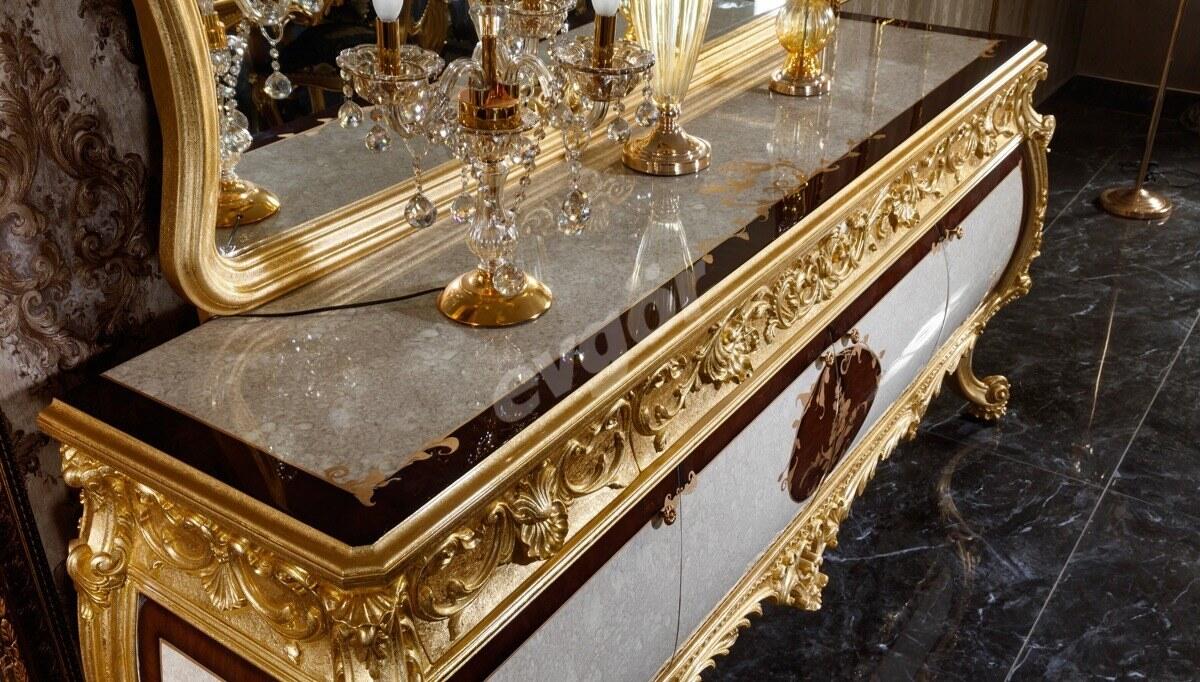 Monesa Gold Leaf Dining Room - 15