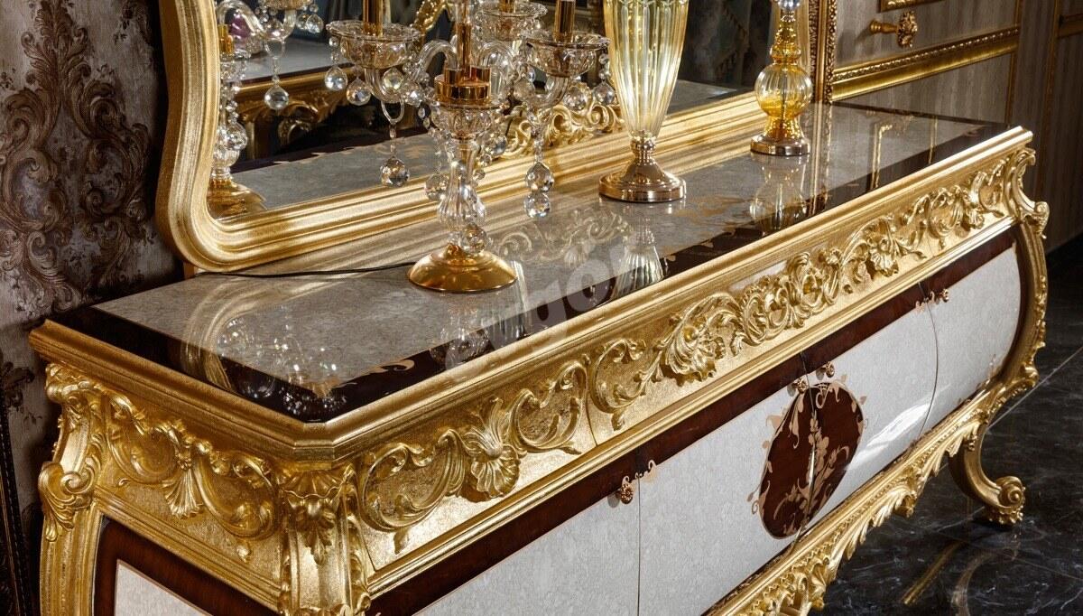 Monesa Gold Leaf Dining Room - 16