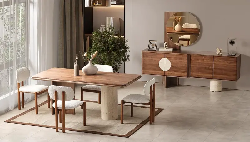 Montella Modern Ceviz Yemek Odası - 1