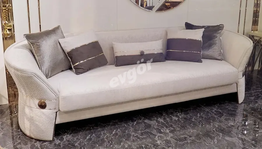 Montenegro Modern Üçlü Koltuk - 1