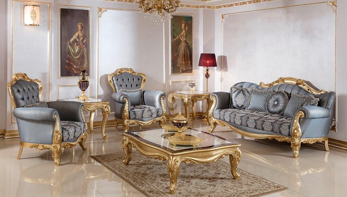 Nevora Classic Sofa Set