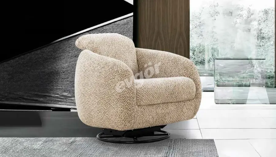 Nook Krem Modern Döner Koltuk - 1