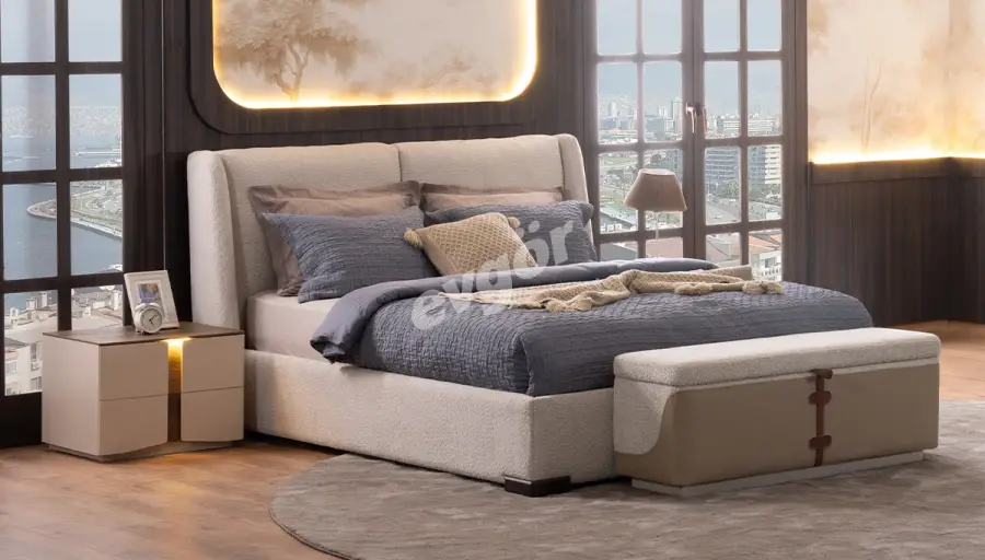 Olenda سرير مودرن مع سحارة تخزين (160x200) - 1