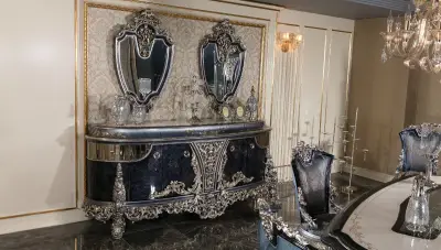 Osmanlı Mavi Klasik Yemek Odası - 4