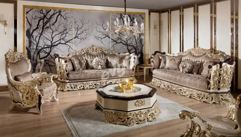 Pargalı Klasik Üçlü Koltuk - 2