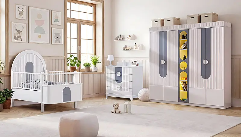 غرفة طفل Pelsa من خشب البلوط - 5