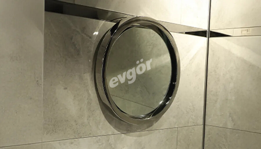 Perlino Chrome Yuvarlak Banyo Aynası