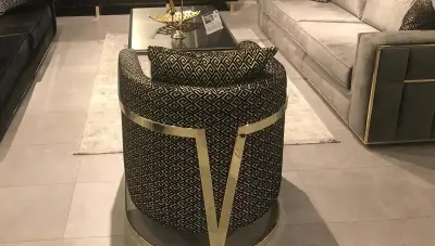 Pyramid Metal Sofa Set - 4