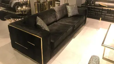 Pyramid Metal Sofa Set - 3
