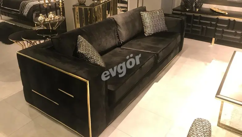 Pyramid Metal Sofa Set - 3