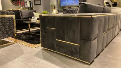 Pyramid Metal Sofa Set - 2