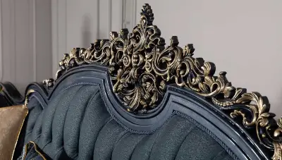 Piraye Mavi Klasik Koltuk Takımı - 3