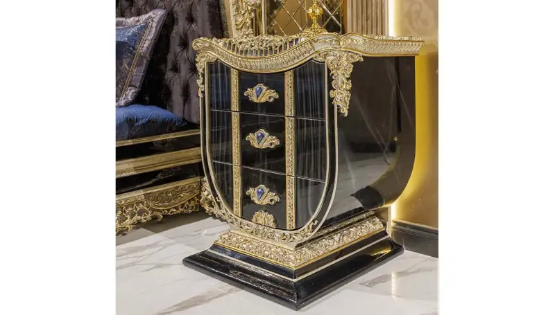 Prenses Mavi Klasik Yatak Odası - 4