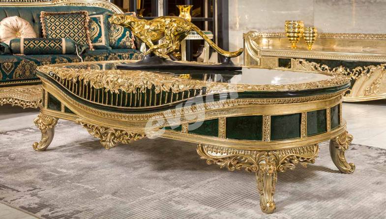 Prenses Yeşil Klasik Orta Sehpa - 1