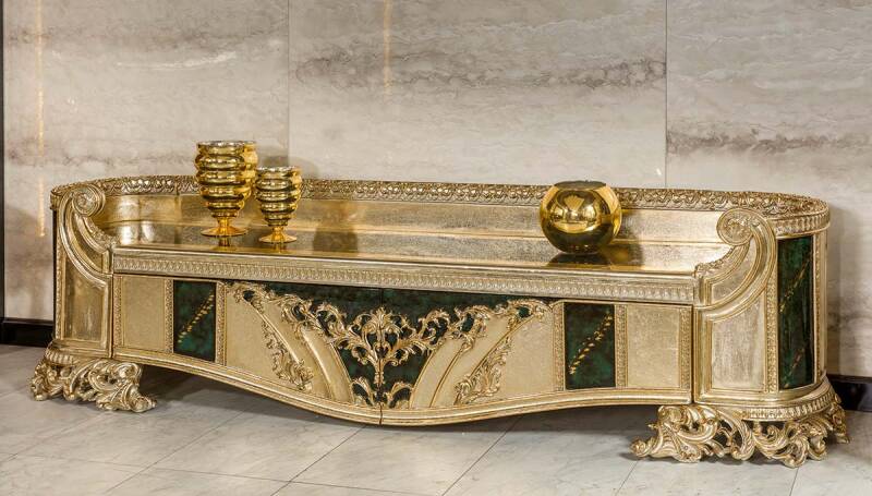 Prenses Yeşil Klasik Yemek Odası - 11