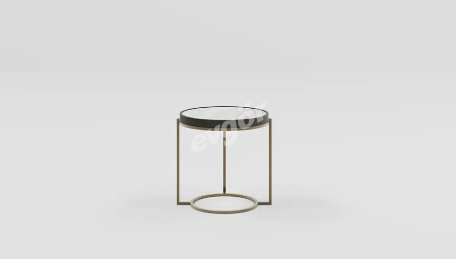 Raven Modern Seramik Yuvarlak Yan Sehpa