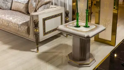 Truva Krem Lüks Koltuk Takımı - 7