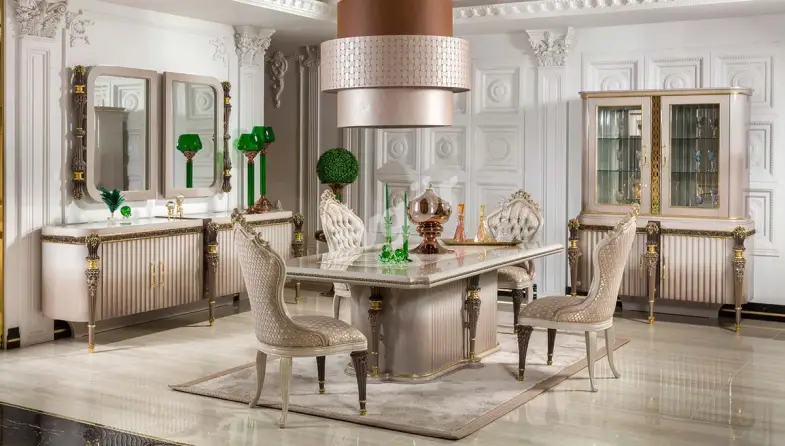 Truva Krem Lüks Yemek Odası - 1