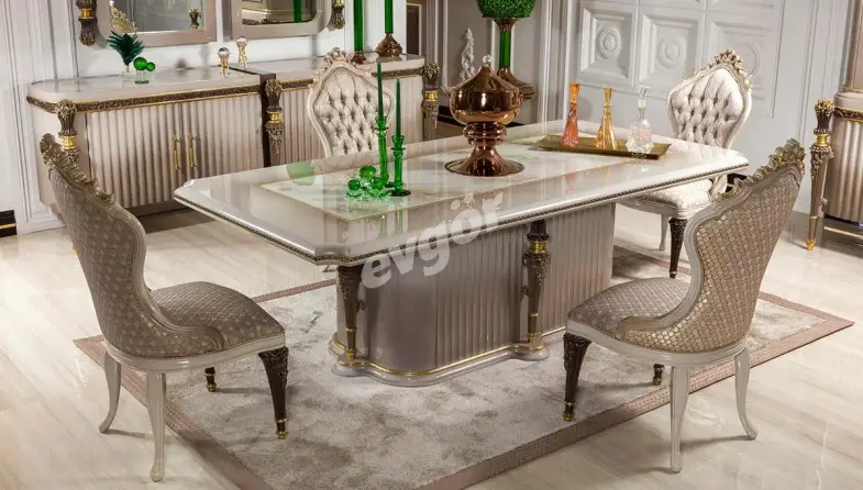 Truva Krem Lüks Yemek Odası - 2