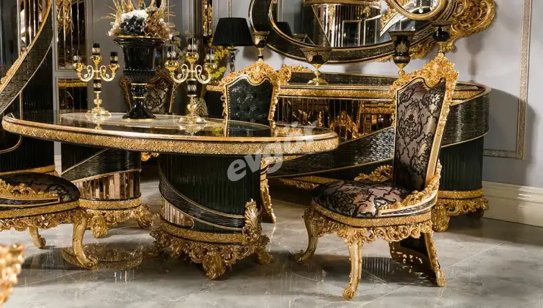 Royal Siyah Klasik Sandalye - 1