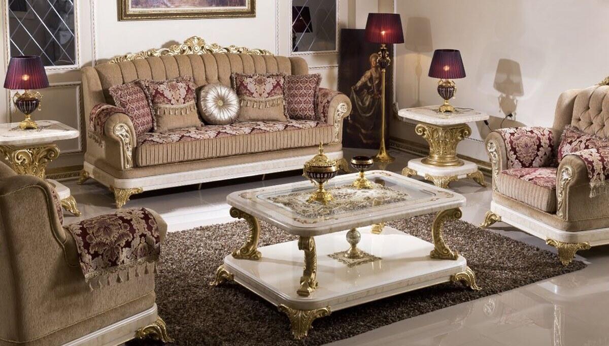 Safir Cream Sofa Set