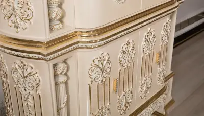 Şahmaran Beyaz Klasik Yemek Odası - 4