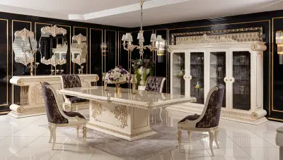 Saraylı Krem Klasik Yemek Odası - 1