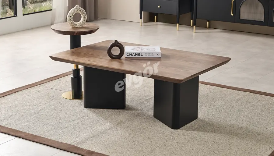 Sarina Siyah Modern Orta Sehpa - 1