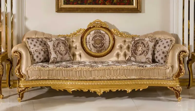 Saruhan Klasik Üçlü Koltuk - 1