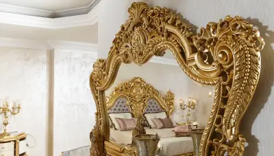 Şehrazat Lake Carved Classic Bedroom - 6