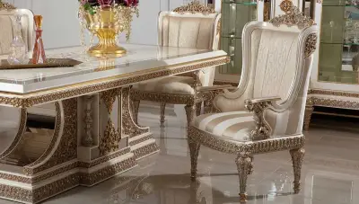 Selçuklu Krem Klasik Sandalye