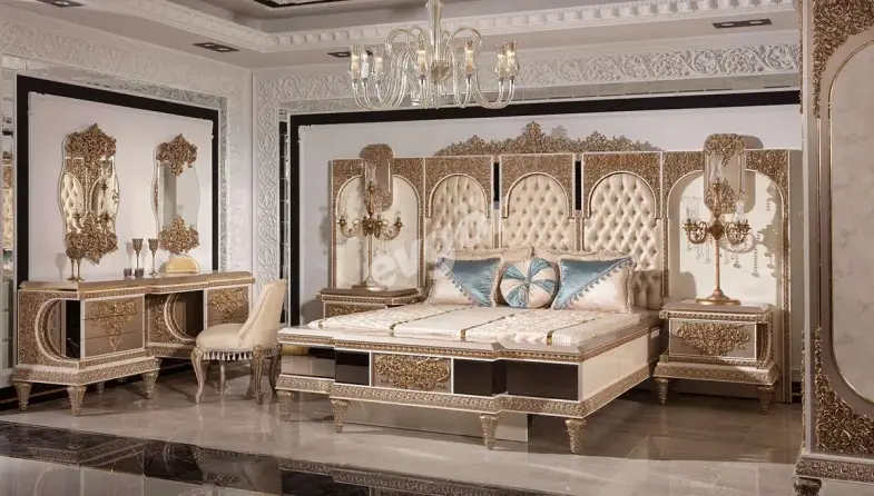 Selçuklu Krem Klasik Yatak Odası - 2