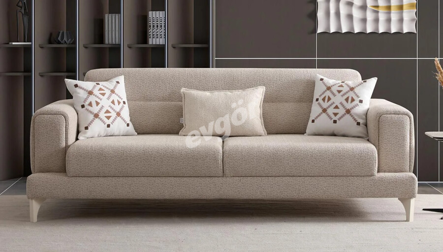 Solena Modern Sandıklı Üçlü Koltuk