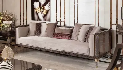 Soprena Art Deco Sofa Set - 3