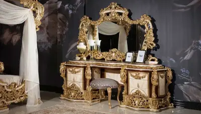 Sultan Krem Klasik Yatak Odası - 5