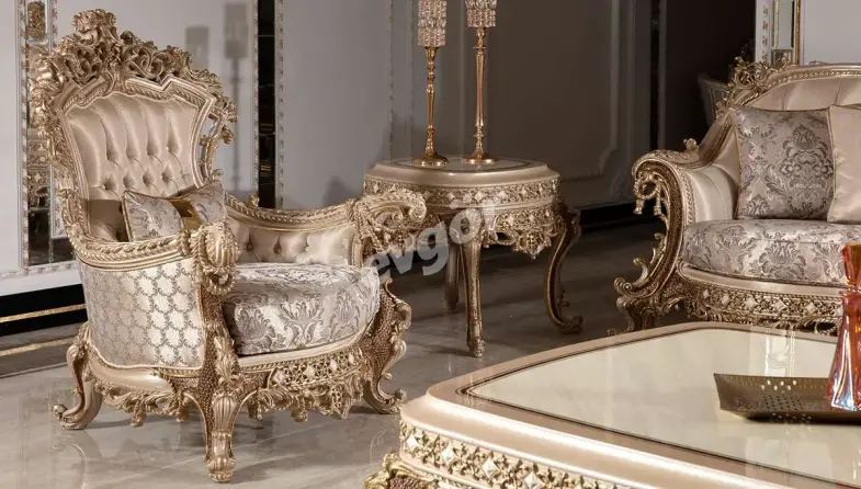 Taç Mahal Krem Klasik Berjer - 1