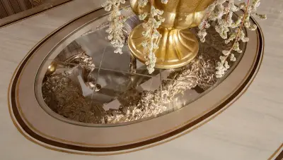 Taç Mahal Krem Klasik Yemek Odası - 4