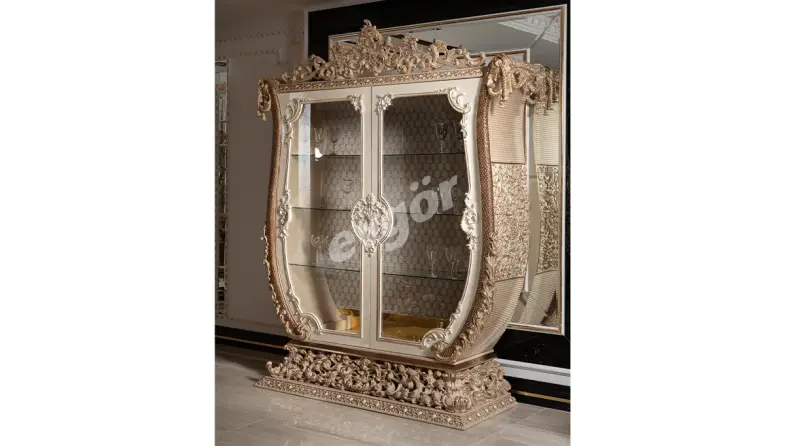 Taç Mahal Krem Klasik Yemek Odası - 6