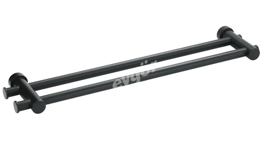 Utopic Mat Siyah İkili Havlu Bar - 1