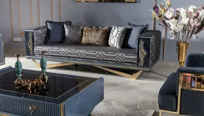 Valentin Metal Sofa Set - 3