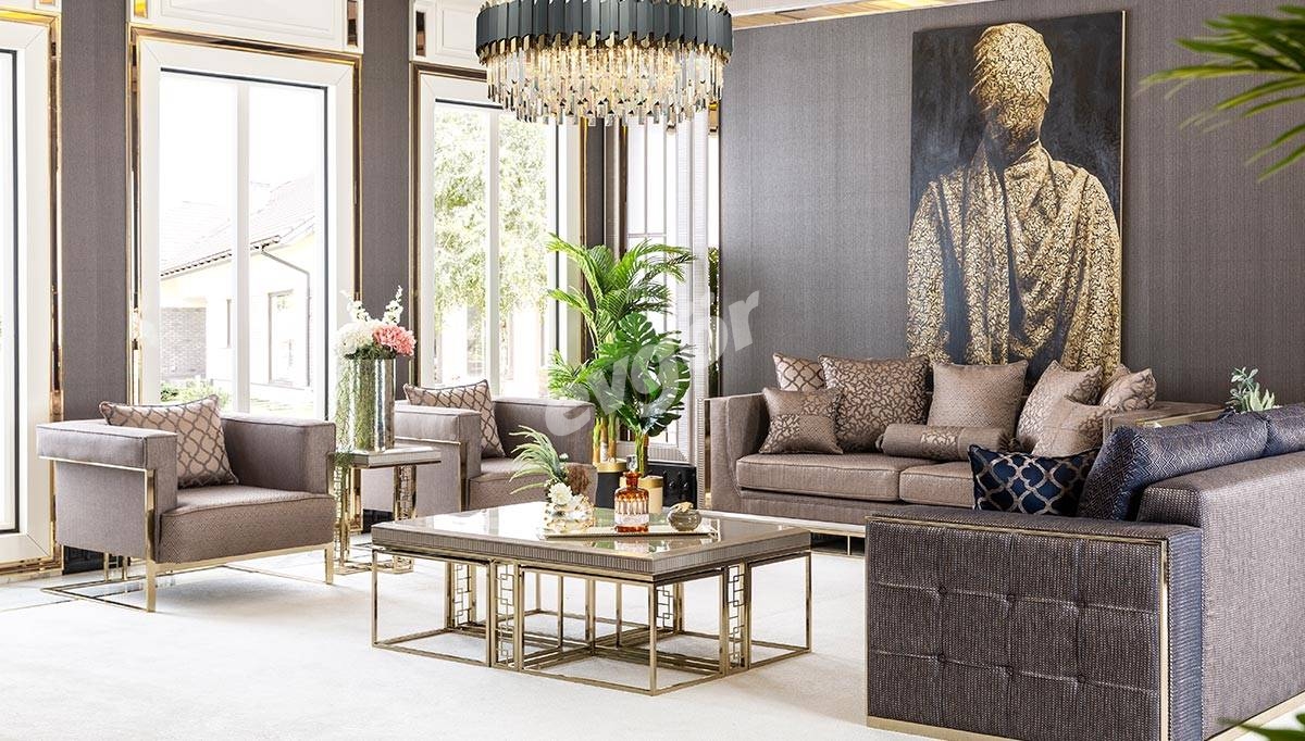 Versace Metal Sofa Set - 2