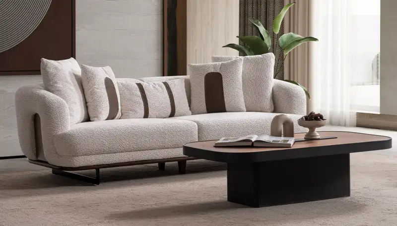 Vintera Modern Beyaz Koltuk Takımı - 2