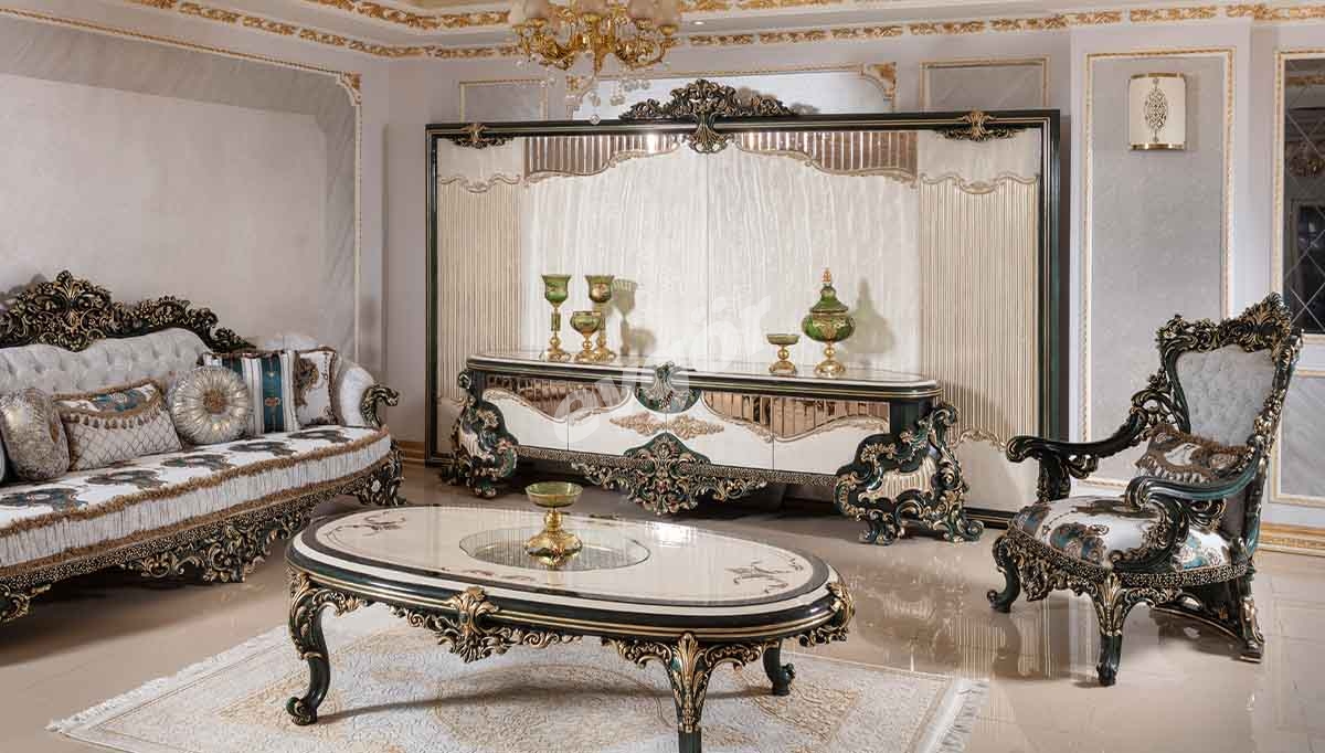 Viyola Yeşil Klasik TV Ünitesi